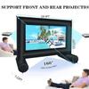 Inflatable Projector ScreenPortable Outdoor Folding Movie Screen with Air Blower Front,Rear Projection One Piece Design Outdoor Cinema for Pool Party Birthday Park Camping(24ft) view 4