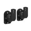 GGGUOJINN 1Set Universal Satellite Speaker Wall Mount Bracket Ceiling Stand Clamp with Adjustable Swivel and Tilt Angle Rotation for (Color : Black, Size : One Size) (Black One Size) view 1