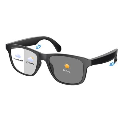 Smart Glasses for Women Men,Bluetooth Glasses with Photochromic Lenses,Built-in Mic & Speakers,Anti-Blue Light Lens with Hands-Free Listening Voice Control,Perfect for Indoor Outdoor