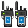 Global-PTT G6Plus 4G LTE Two-Way PoC Radios with GPS SOS - Nationwide Coverage Unlimited Communication Range - Metal Body Walkie Talkies (Silver) view 1