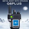 Global-PTT G6Plus 4G LTE Two-Way PoC Radios with GPS SOS - Nationwide Coverage Unlimited Communication Range - Metal Body Walkie Talkies (Silver) view 4
