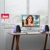 AORS Powered Bookshelf Speaker,Active Bluetooth 5.3 80W RMS 2-Way Stereo / 3 Aluminum Long-Stroke Woofer & 20 mm Silk Dome Tweeter, RCA + Optical Inputs, Sub-Out & Remote WoodenAS-31Matte purel view 2