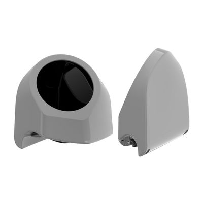 Advanblack Billiard Gray 6.5 Inch King Tour Trunk Pack Rear Speaker Pods Rear Speakers Fits for Harley Touring Electra Glide Street Glide Road Glide Ultra Limited Tri Glide 2014-2025,Left and Right
