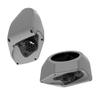 Advanblack Billiard Gray 6.5 Inch King Tour Trunk Pack Rear Speaker Pods Rear Speakers Fits for Harley Touring Electra Glide Street Glide Road Glide Ultra Limited Tri Glide 2014-2025,Left and Right view 4