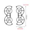 2Pcs Black Propeller Guard Protective Cover Repair Kits for DJI NEO Drone view 3
