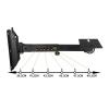 AsrMyjcx PA Speaker Mount Support Speaker Stand Wall Mount Retractable Easy to Install Adjustable Heavy Duty for Office Living Room view 2