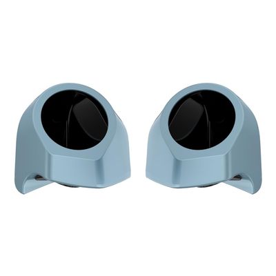 Advanblack Sharkskin Blue 6.5 Inch King Tour Trunk Pack Rear Speaker Pods Rear Speakers Fits for Harley Touring Electra Glide Street Glide Road Glide Ultra Limited Tri Glide 2014-2025,Left and Right