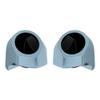 Advanblack Sharkskin Blue 6.5 Inch King Tour Trunk Pack Rear Speaker Pods Rear Speakers Fits for Harley Touring Electra Glide Street Glide Road Glide Ultra Limited Tri Glide 2014-2025,Left and Right view 1