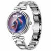 Yihou Smart Watch for Women Fitness Watch Female Health Fitness Tracker with Heart Rate Sleep Tracking Notification Waterproof Custom Dial Diamond Setting Android iOS Silvery Steel view 1