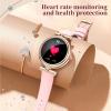 Yihou Smart Watch for Women Fitness Watch Female Health Fitness Tracker with Heart Rate Sleep Tracking Notification Waterproof Custom Dial Diamond Setting Android iOS Silvery Steel view 4