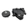 Survey Tribrach with Optical Plummet & Carrier Fixed Adapter, 5/8x11 Male Thread Screw Mount for GPS GNSS RTK Prism Pole Total Station (Black) view 2