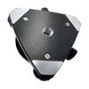 Survey Tribrach with Optical Plummet & Carrier Fixed Adapter, 5/8x11 Male Thread Screw Mount for GPS GNSS RTK Prism Pole Total Station (Black) view 3