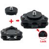 Survey Tribrach with Optical Plummet & Carrier Fixed Adapter, 5/8x11 Male Thread Screw Mount for GPS GNSS RTK Prism Pole Total Station (Black) view 4
