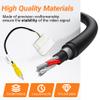 Car Stereo Backup Camera Harness Fits for Chrysler Jeep Dodge Volkswagen VW Vehicle 2008-2020, RCA Wiring Adapter Video Cable for Aftermarket Radio, Stereo Radio Display Backup Camera view 3