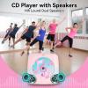 CD Player Portable Bluetooth Rechargeable: CD Players for Home Kegaudio 1800mAh Desktop Wall CD Player with Speakers with Dust Cover FM Radio USB Remote Control view 4