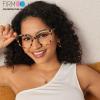 Firmoo Butterfly-shaped Blue Light Blocking Glasses for Women, Oversized Stylish Computer Glasses Lightweight Eyewear view 3