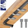 80PCS Hook and Loop Cable Ties, Hook and Loop Cable Straps, Under Desk Cable Management, Adhesive Cable Clips, Sticky-Back Cord Organizer for Desk, Household & Office Organization (Gray) view 1