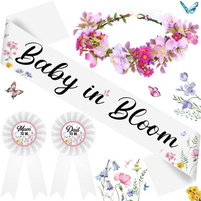 Ceenna Baby in Bloom Wildflower Baby Shower Decorations