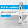 shenruifa 450mm Marine Navigation Parallel Ruler High Transparency Acrylic Nautical Sea Chart Plotting Tool view 4
