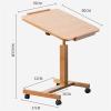 KUETFBVC Laptop Stand for Couch Side Table Side Table, Swivel Wheel Rolling Tray Laptop, Movable Side Table Student Lift Folding Table view 3
