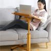 KUETFBVC Laptop Stand for Couch Side Table Side Table, Swivel Wheel Rolling Tray Laptop, Movable Side Table Student Lift Folding Table view 4