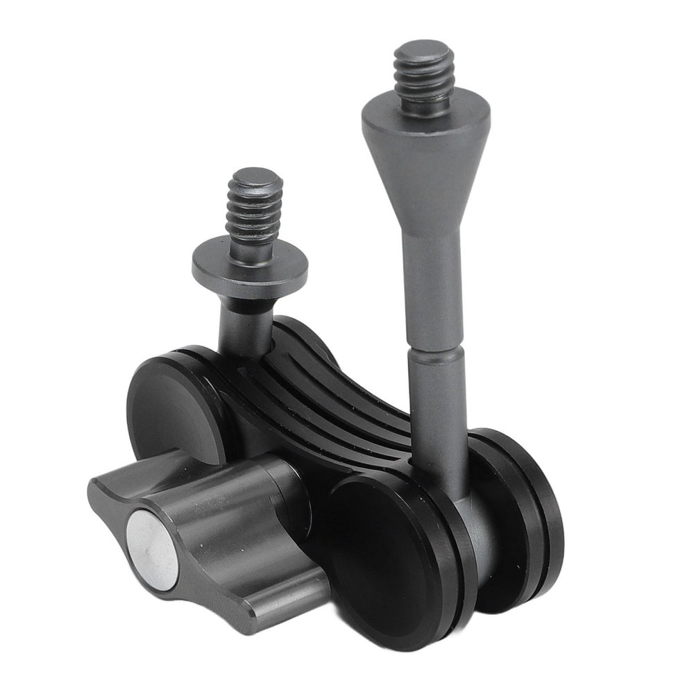 shenruifa Adjustable Aluminum Alloy Camera Articulating Arm with 2 Ball Head 1/4in Screw On Both Ends for Tripod LED Light Microphone Phone Clip