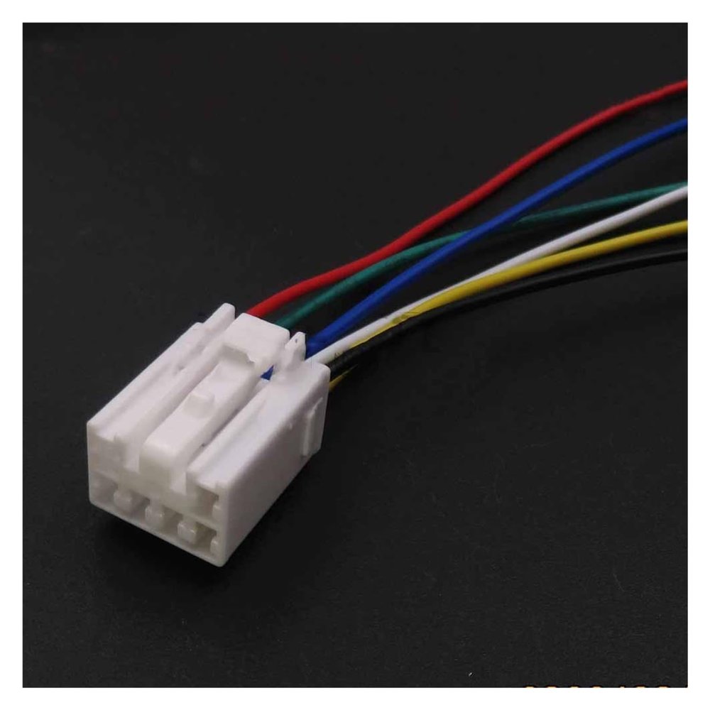 Chunsu 5 Set 6 Hole 7283-1060 Car CD Plug MG641047 MG651044 AC Assembly Multimedia Host Power Speaker Wire Cable Socket(Orange)