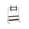 ADPVRLUQ Stainless Steel TV Floor Stand for Home Living Room and Bedroom Detachable 40-80 inch TV Stand with 360 Moving Pulleys(Double Layer) view 1