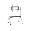 ADPVRLUQ Stainless Steel TV Floor Stand for Home Living Room and Bedroom Detachable 40-80 inch TV Stand with 360 Moving Pulleys(Double Layer) view 2