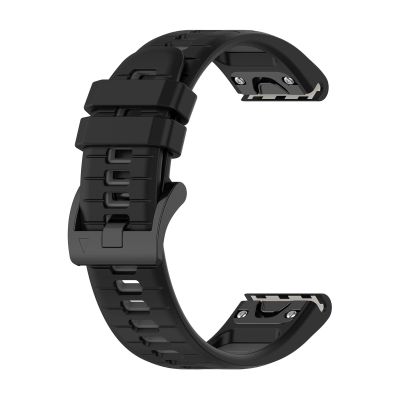20/22/26mm Quick Release Silicone Strap for Garmin Fenix 8 7XPro 6X 5X 5 945 Wristband Accessories(Black gray,26mm)