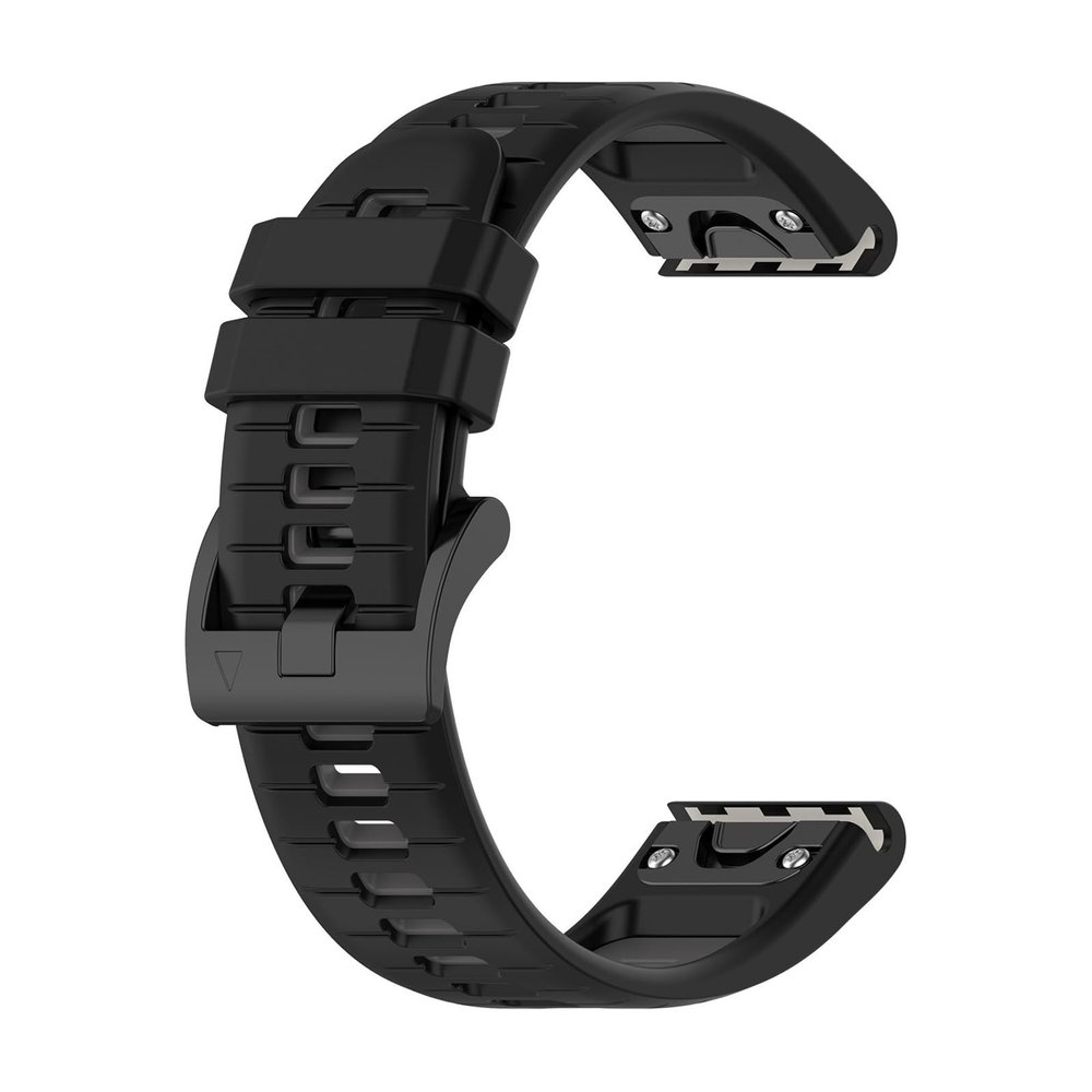 20/22/26mm Quick Release Silicone Strap for Garmin Fenix 8 7XPro 6X 5X 5 945 Wristband Accessories(Black gray,26mm)