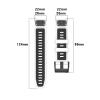 20/22/26mm Quick Release Silicone Strap for Garmin Fenix 8 7XPro 6X 5X 5 945 Wristband Accessories(Black gray,26mm) view 4