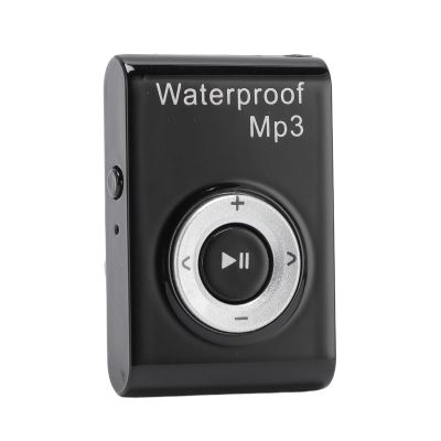 banapoy IPX8 Water Proof MP3 Player, Swimmer MP3 Music Player Underwater Headphones, Store Over 2000 Songs, Clip Music Player for Swimming, Surfing, Diving, Water Sports (Black)