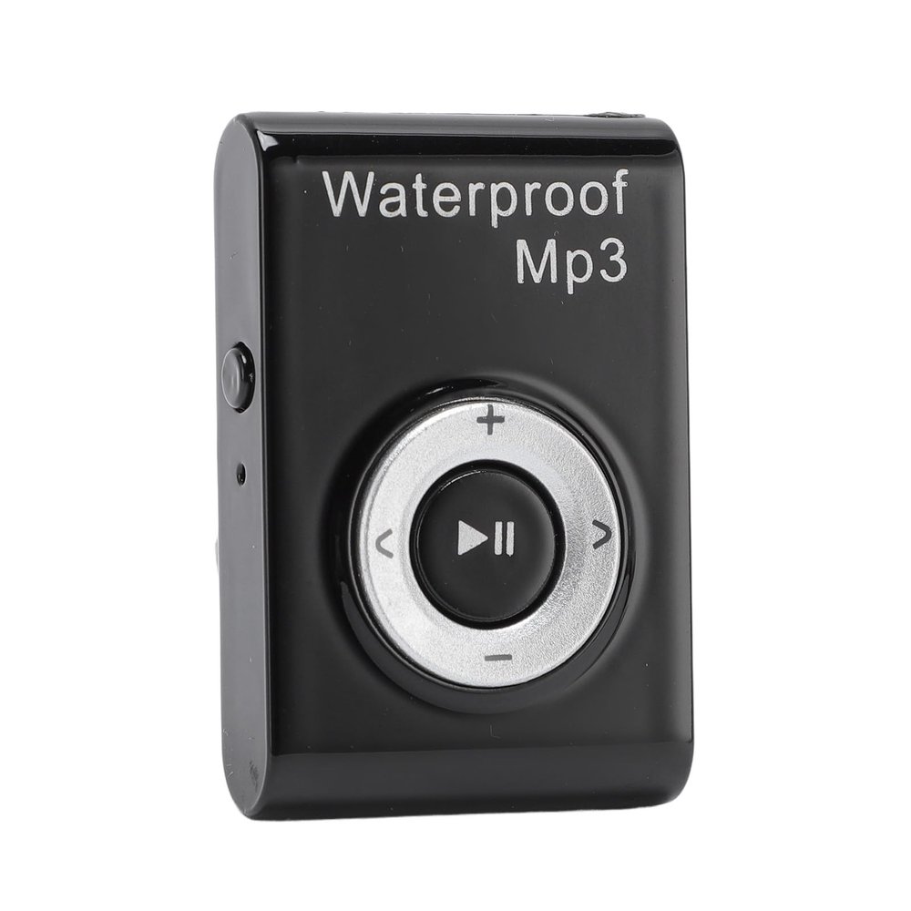 banapoy IPX8 Water Proof MP3 Player, Swimmer MP3 Music Player Underwater Headphones, Store Over 2000 Songs, Clip Music Player for Swimming, Surfing, Diving, Water Sports (Black)