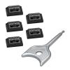 HDMIs Port Blockers Security Lock 10/5Pieces Removable Port Protectors for Laptops PC Against and view 1