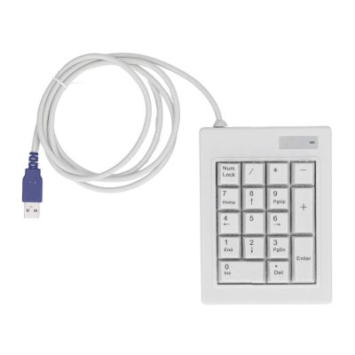 FUZHUI 17 Key Numeric Keypad, Mechanical Linear Action Switch, USB Wired, Splashproof Design for Laptop Desktop PC, Wide Applications in Business Industrial Control