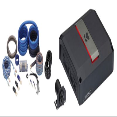 Audiosavings Bundle: Kicker 51LX16501 1650W Monoblock Class-D Car Amplifier Bundle with Rockville RWK0CU 0 AWG 100% Copper Complete Amplifier Installation Kit (OFC) (2 Items)