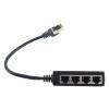 aqxreight RJ45 Splitter Adapter 1 to 4 Port Smooth Excellent Connection Network Cable Adapter Best Design The RJ4 RJ45 Splitter AdapterNetwork Cable Adapter1 to 4 RJ45 view 2