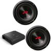 Alpine (2 R2-W8D4 8" R-Series Sub w/ S2-A60M Mono Amp Bundle view 1