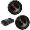 Alpine (2 R2-W8D4 8" R-Series Sub w/ R2-A150M Mono Amp Bundle view 1