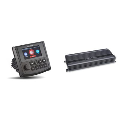 PowerBass MC-150 Dual-Zone Digital Media Center and XL-900.5 5 Channel PowerSport Amplifier