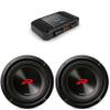 Alpine (2) R2-W8D4 8" R-Series Sub w/ R2-A75M Mono Amp Bundle view 1