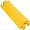 Checkers 1 Channel Industrial Drive Over Cable Protector, Drop Over for 1.25" Lines, 17k/Axle Load Capacity Hose and Cable Ramp for Heavy Duty Equipment, Made in The USA, Yellow, CP1X125-GP-DO-Y view 1