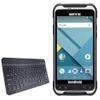 BoxWave Keyboard Compatible with Handheld Nautiz X6 - SlimKeys Bluetooth Keyboard, Portable Thin with Chiclet-Style Keys - Jet Black view 1