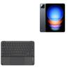 BoxWave Keyboard Compatible with Xiaomi Pad 6S Pro 12.4 - SlimKeys Bluetooth Keyboard with Trackpad, Portable Slim TouchPad - Jet Black view 1