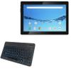BoxWave Keyboard Compatible with Digiland DL1016 Tablet (10.1 in) - SlimKeys Bluetooth Keyboard - with Backlight, Portable Slim LED 7 Colors - Jet Black view 1