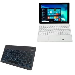 BoxWave Keyboard Compatible with Samsung Galaxy Book (10.6 in) - SlimKeys Bluetooth Keyboard - with Backlight, Portable Slim LED 7 Colors - Jet Black