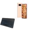 BoxWave Keyboard Compatible with Google Pixel 8a - SlimKeys Bluetooth Keyboard - with Backlight, Portable Slim LED 7 Colors - Jet Black view 1