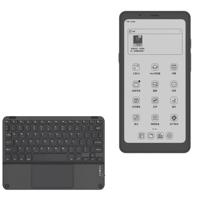 BoxWave Keyboard Compatible with Boox Palma E-Ink Tablet - SlimKeys Bluetooth Keyboard with Trackpad, Portable Slim TouchPad - Jet Black