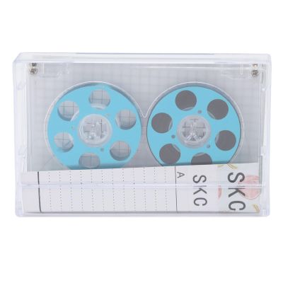 Reel to Reel Blank Cassette Tape, 46 Minute Recording Time, Low Noise DIY Blank Music Cassettes for Aspiring Musicians, Made of ABS and Aluminum Alloy, Sturdy and Wear (Blue)